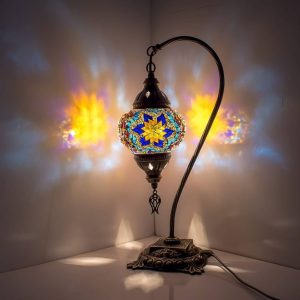 Mavi sarı Mozaik Lamba