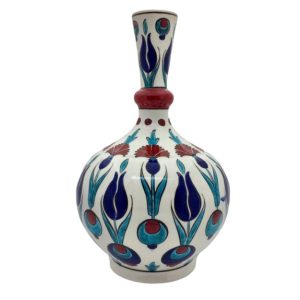 Çini Vazo Özel Kabartmalı